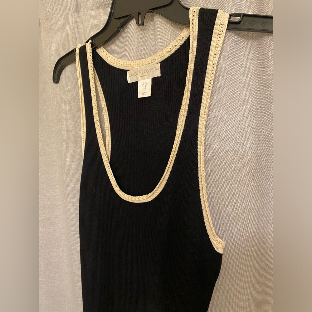 Caroline Constas Knit Stretch Midi Dress